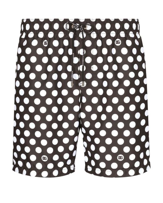 Dolce & Gabbana polka-dot swim shorts