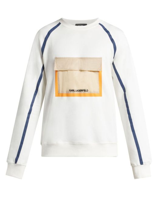 Karl Lagerfeld front flap pocket sweatshirt