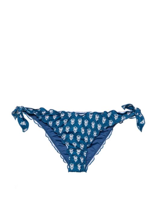 Mc2 Saint Barth Moon floral-print bikini bottoms