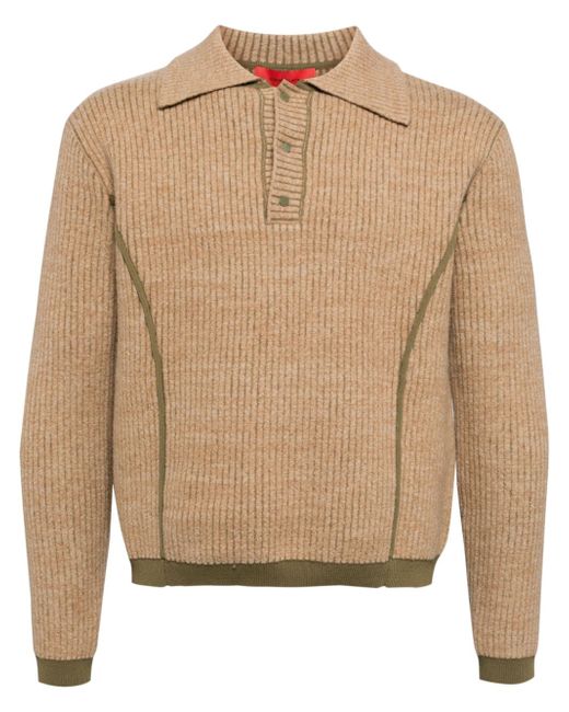 Eckhaus Latta ribbed-knit wool-blend jumper