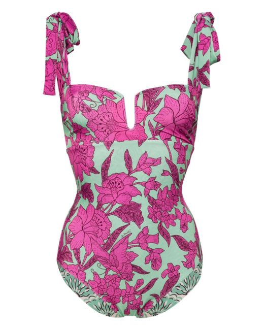 La Double J. Floral print swimsuit