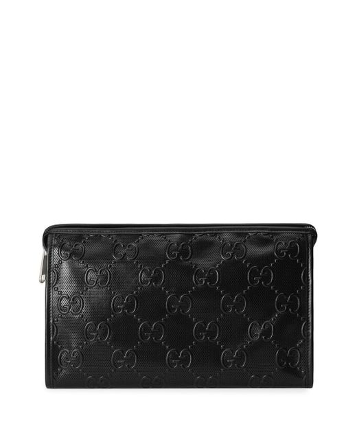 Gucci GG-embossed clutch bag