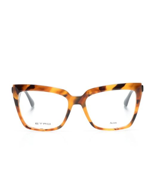 Etro tortoiseshell butterfly-frame glasses
