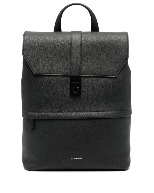 Ferragamo logo-debossed leather backpack