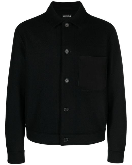 Z Zegna wool blend shirt jacket