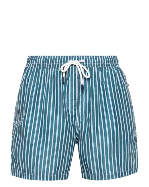 Fedeli Madeira striped swim shorts