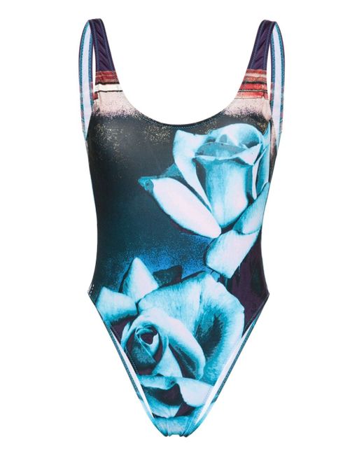 Jean Paul Gaultier Roses printed swimsuit