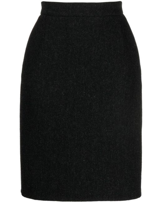 Jil Sander high-waist herringbone skirt