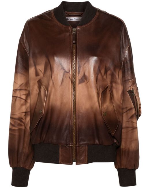 Acne Studios leather bomber jacket