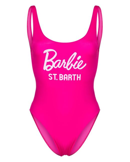 Mc2 Saint Barth x Barbie Lora logo-print swimsuit