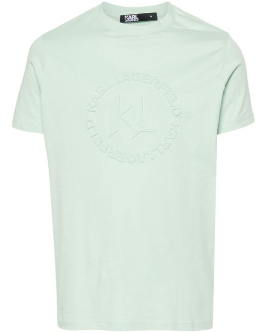 Karl Lagerfeld embossed-logo T-shirt