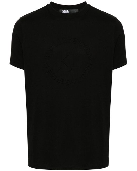 Karl Lagerfeld embossed-logo T-shirt