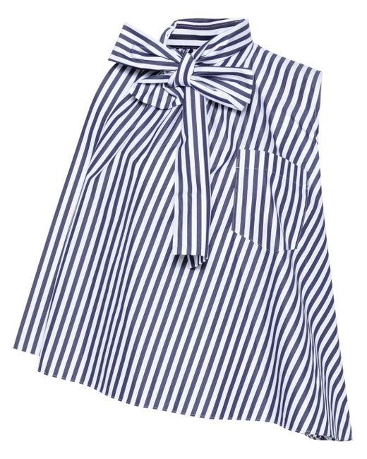 Sacai striped poplin blouse