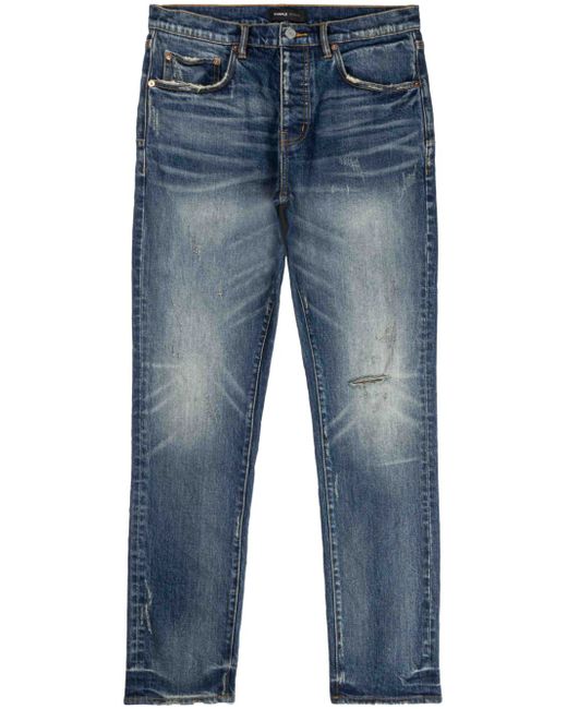 Purple Brand distressed slim-cut jeans