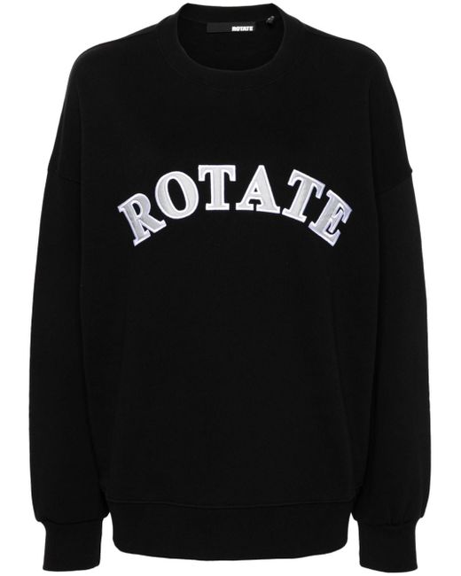 Rotate Birger Christensen logo-patch organic-cotton sweatshirt