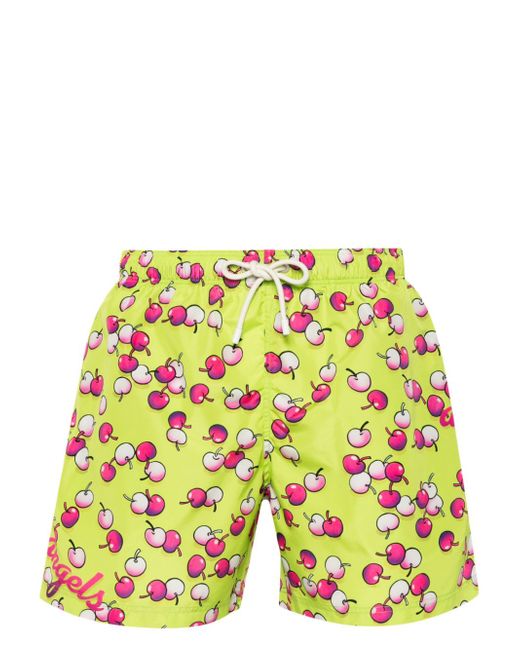 Palm Angels Cherry-print swimming shorts