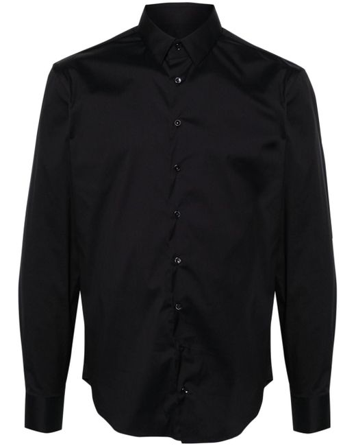 Giorgio Armani classic-collar poplin shirt