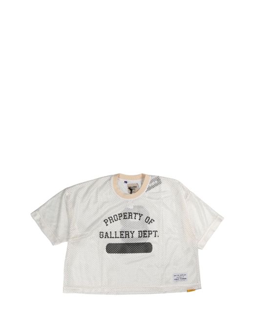 Gallery Dept. logo-print mesh T-shirt
