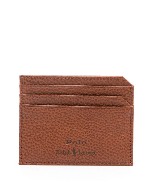 Polo Ralph Lauren debossed-logo leather cardholder