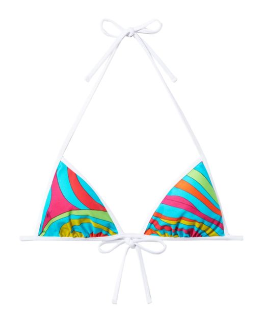 Pucci Marmo-print bikini top