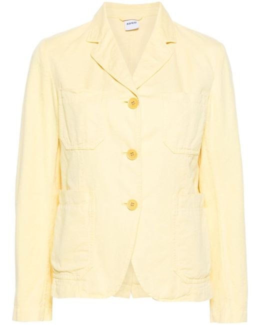 Aspesi notch-collar cotton-blend military jacket