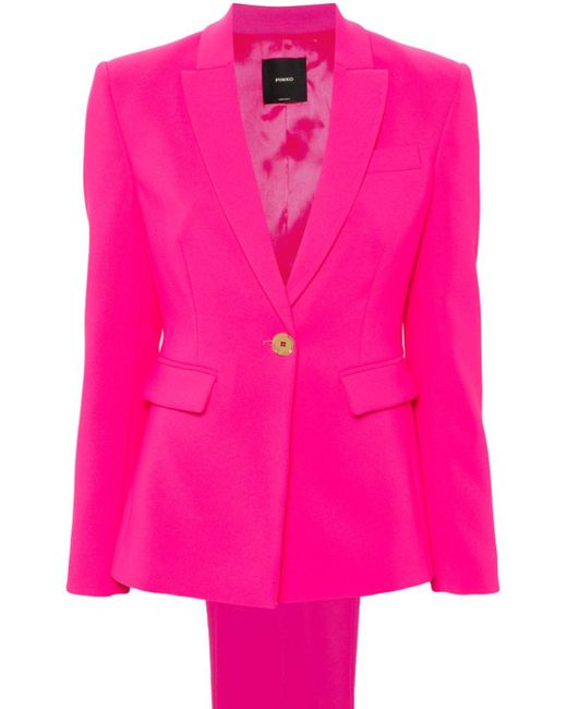 Pinko single-breasted crepe suit