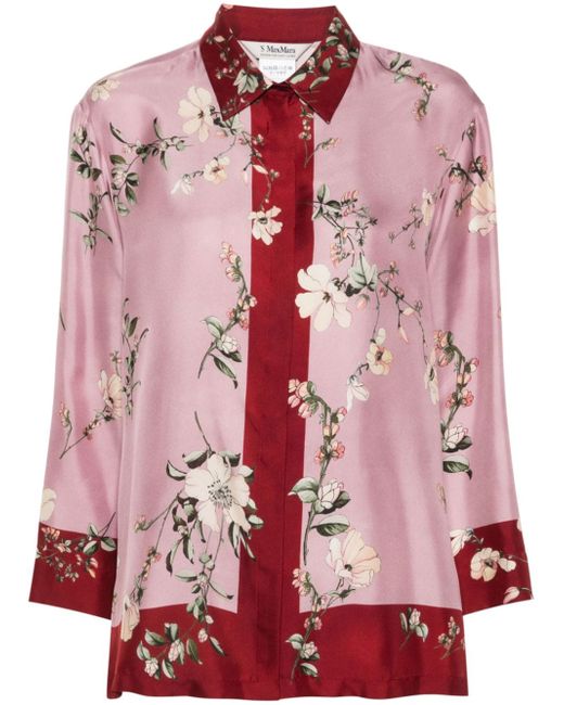 S Max Mara floral-print shirt