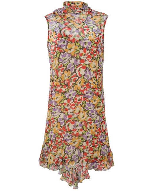 Stella McCartney Ultra Floral-print ruffled minidress
