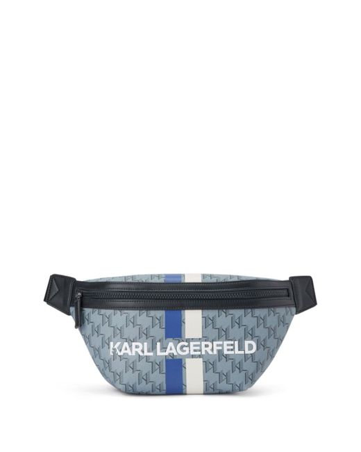 Karl Lagerfeld monogram-pattern zipped belt bag