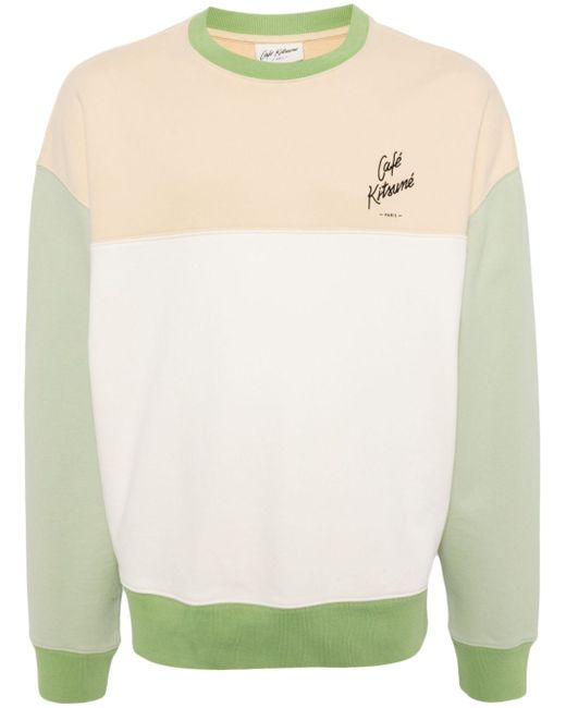 Café Kitsuné colour-block sweatshirt