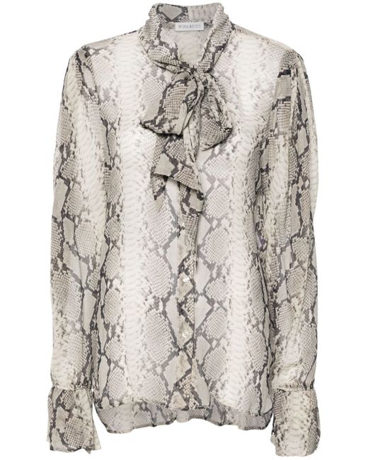 Nina Ricci scarf-detail blouse