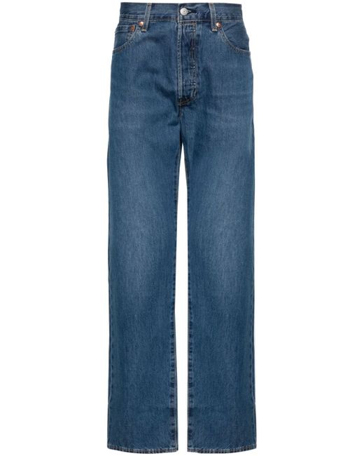 Levi's 501 mid-rise straight-leg jeans