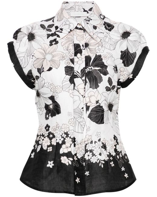 Zimmermann Pop floral-print shirt