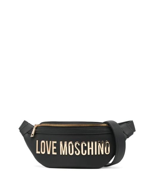 Love Moschino logo-lettering belt bag