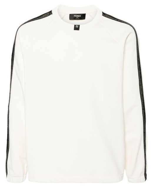 Fendi logo-trim sweatshirt