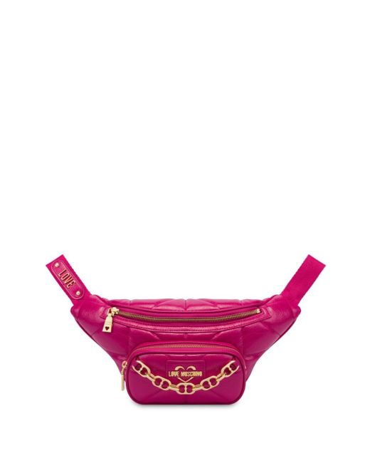 Love Moschino quilted faux-leather belt bag