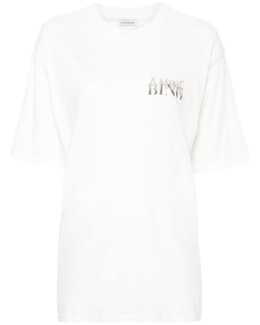 Anine Bing logo-print T-shirt