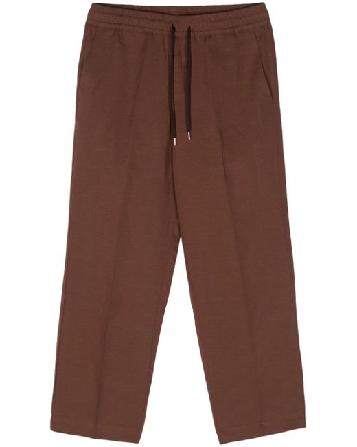 Costumein drawstring-waist lyocell blend trousers