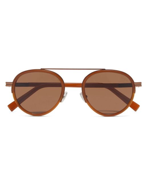 Z Zegna Orizzonte II round-frame sunglasses