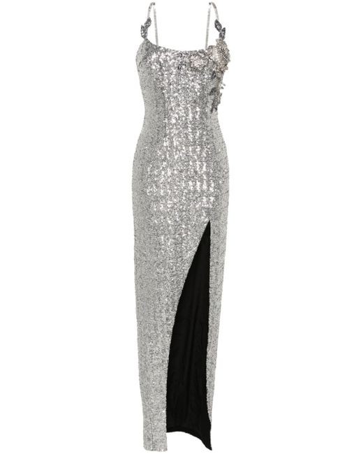 Balmain sequin-embellished maxi dress