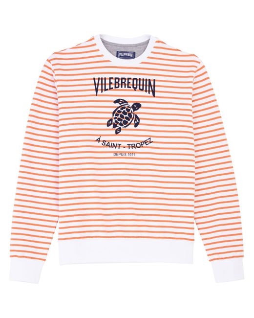 Vilebrequin logo-print cotton-blend sweatshirt
