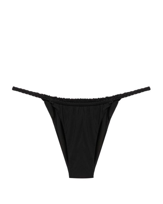Isa Boulder braid-detail reversible bikini bottoms