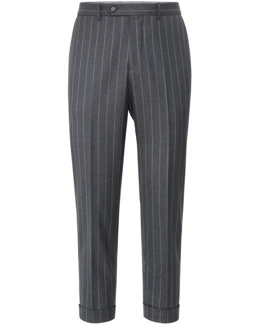 Brunello Cucinelli striped virgin-wool trousers