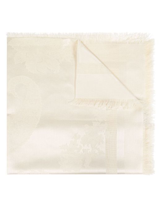 Etro patterned-jacquard silk blend scarf