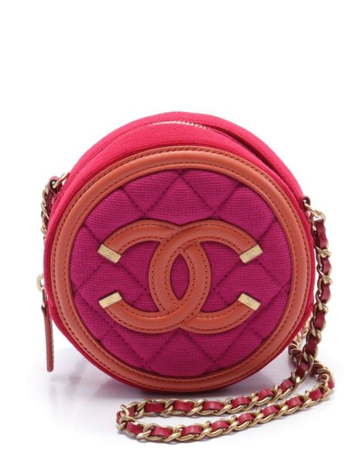 Chanel Pre-Owned 2019 Figley round crossbody bag