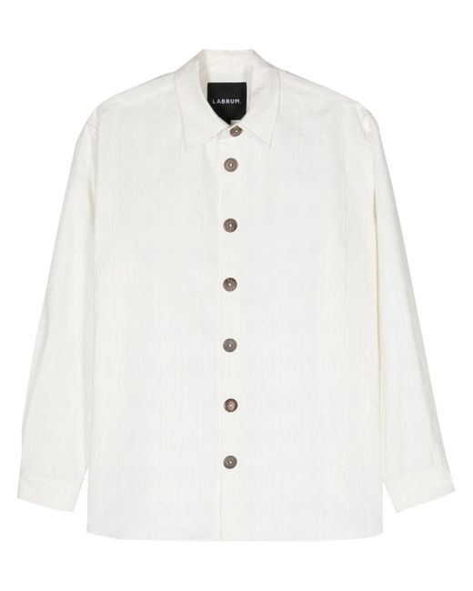 Labrum London monogram-jacquard button-up shirt