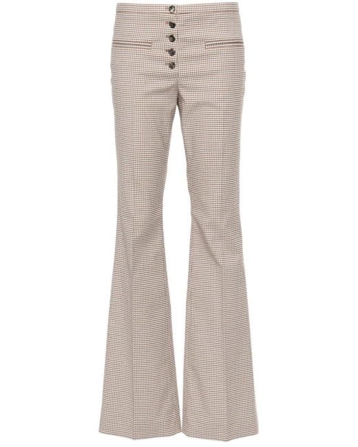 Courrèges tailored checked trousers