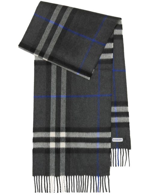Burberry check-print fringed scarf