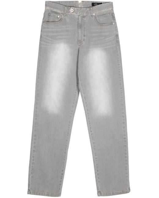 Man On The Boon. faded effect straight-leg jeans
