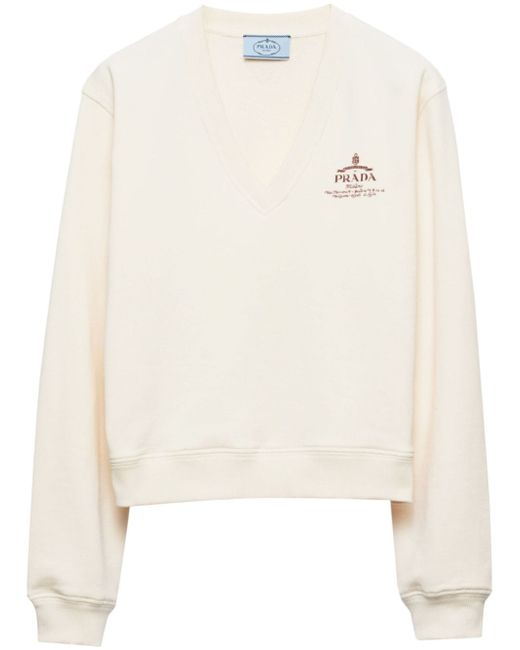Prada logo-print sweatshirt